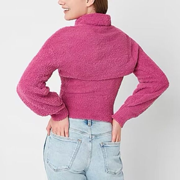 Arizona Womens Turtleneck Long Sleeve Sweater Set Juniors - Picture 2 of 9